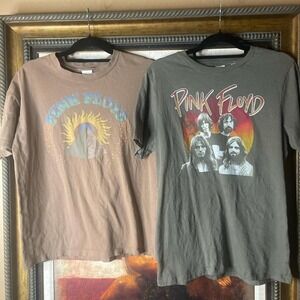Pink Floyd T-Shirts Lot of 2 Classic Rock Band Tees Men's Medium